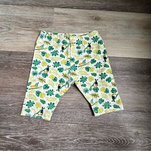 Uniqlo Baby Pants Toucan with Leaf Print 12-18M